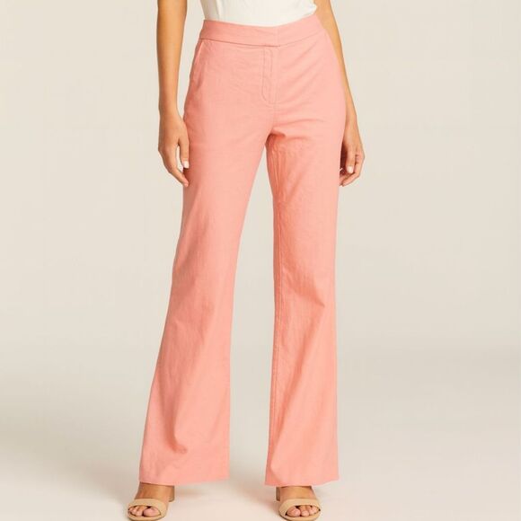 Trina Turk Pink Straight Leg Pants Size 6 - Picture 1 of 8